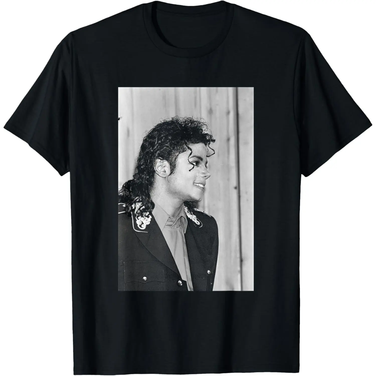 Michael Jackson Photo Print T-Shirt for Men - Vintage 90s King of Pop Streetwear, Round Neck Short Sleeve, All Seasons Multi-Size Casual Top