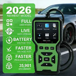 2026 Upgraded Obd2 Scanner Fault Code Reader, Battery Test, Full Obdii, Real-Time Data, 35901 Dtc, Check Engine Light, 1996+ Vehicles, Battery-Free