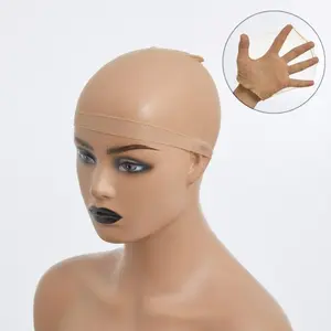 10pcs HD Stretchy Breathable Wig Cap With Non-slip Elastic Band For Lace Frontal Wig