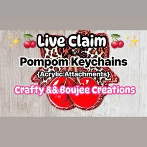 {Live Claim} PomPom KEYCHAIN