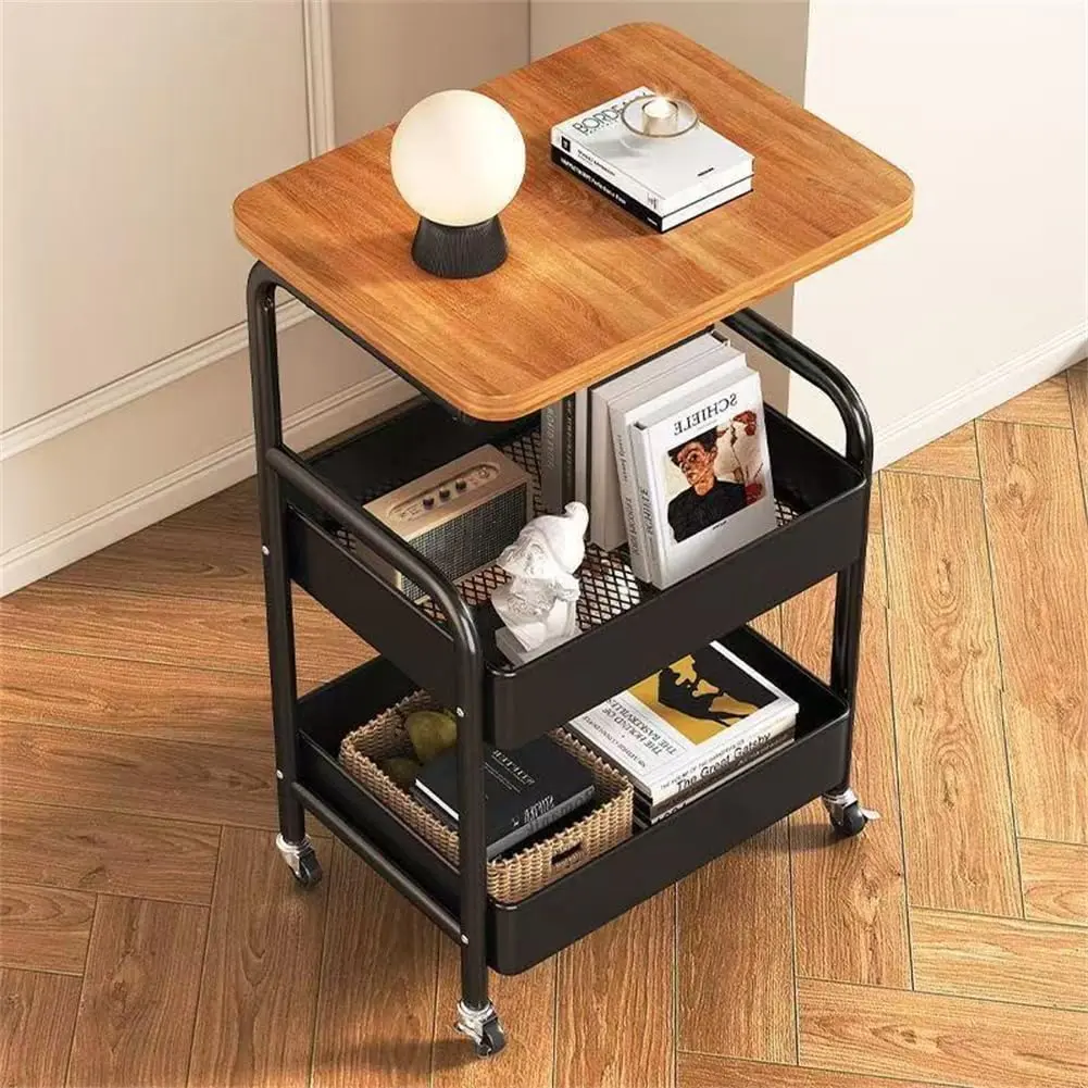 32" Wide Fluted Nightstand with Faux Marble Top – Modern 3-Drawer Bedside Table, Curved Wood Chest for Bedroom, Living Room, Hallway, Entryway