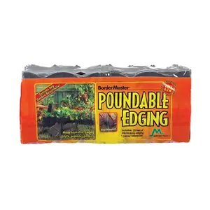 Master Mark 97220 Black Edging Border, Lawn Edging, Interlocking Sections