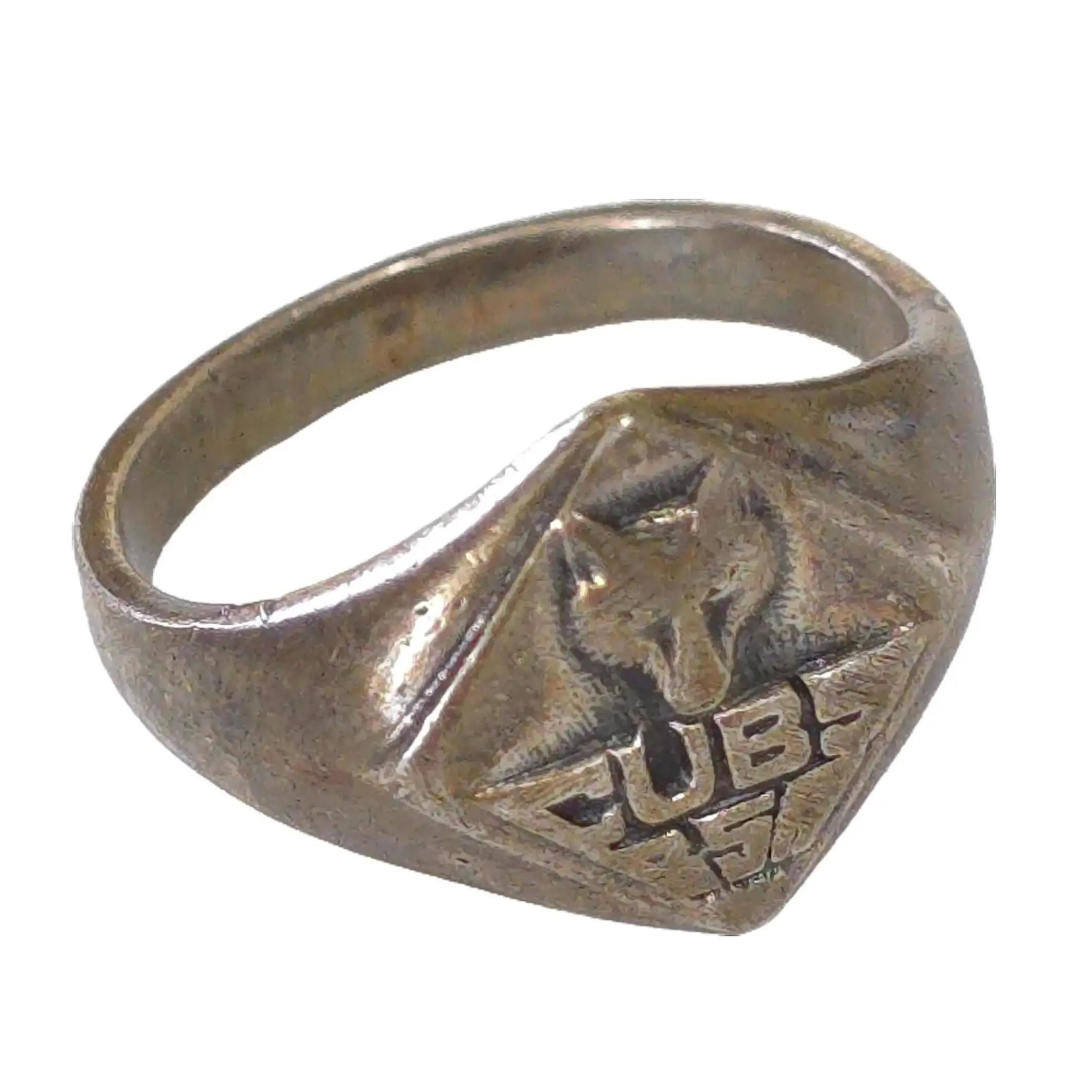 Vintage Cub Scout Boy Scouts of America Sterling Silver Wolf Pack Ring Size 5 1/2
