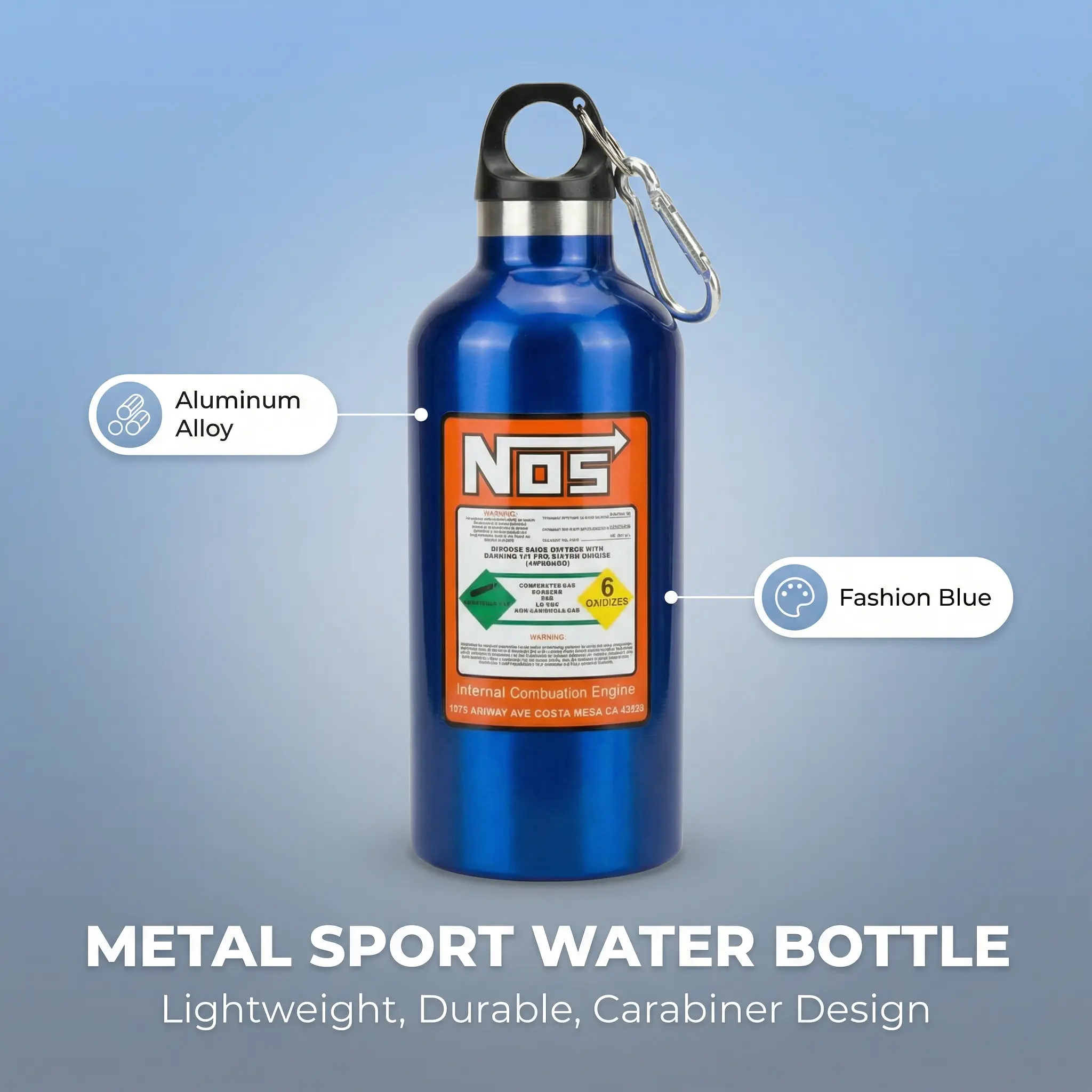 No5 25oz 304 Stainless Steel Sports Water Bottle - Leak-Proof Flip-Top Lid, Sleek Cylindrical Design, Premium Sublimation Tumbler for Outdoor Hiking, Camping, Car Use