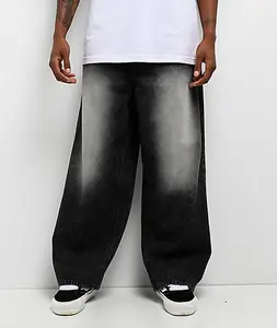 Empyre Asphalt Black Wash Ultra Wide Jeans