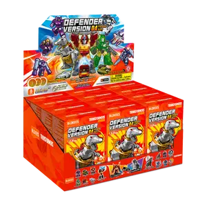 Blokees Transformers Defender Version 04 Tyrants Fury Ultra-Rare 1:144 14-Point Articulation 5.5cm Pocket Powerhouse 12 Warriors with Special Armor & Galaxy Types