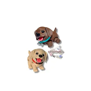 Miniature Chubby Labrador -  3d Printed Articulating Figurine.