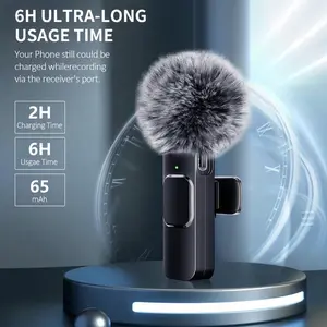 Mini Mic Pro with 6H Ultra-Long Usage Time 2H Charging Time 65mAh Battery Life and Fuzzy Accessory Component