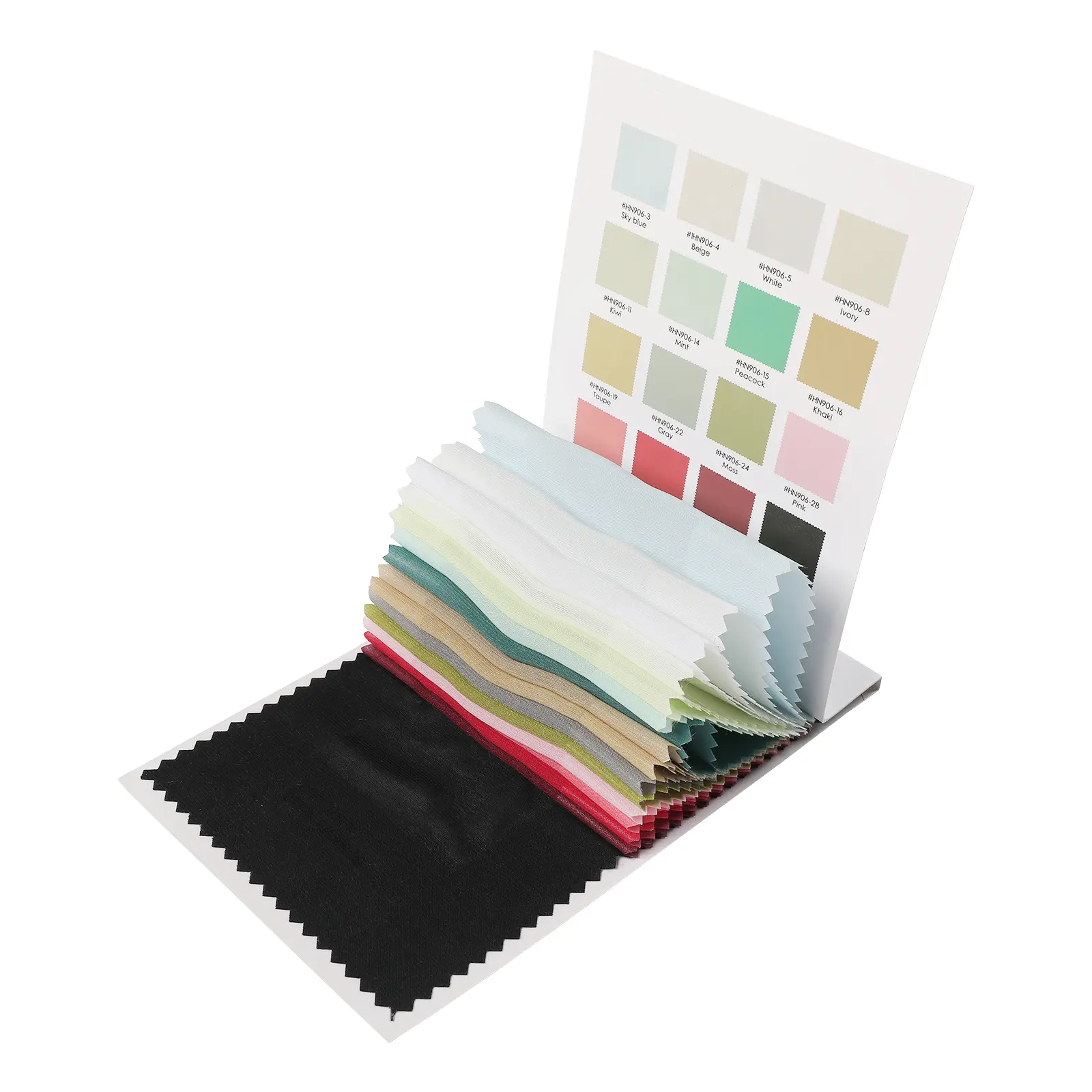 TWOPAGES Classic Scandinavian Solid Sheer Cut-to-Fit Curtain Fabric Swatch Booklet, 120 gsm Polyester, 0-1 M Length, Multiple Color Options, Lightweight Skin-Friendly Durable, Sunlight-Filtering (Filters Sunlight), for Living Room, Bedroom, Filter Sunligh