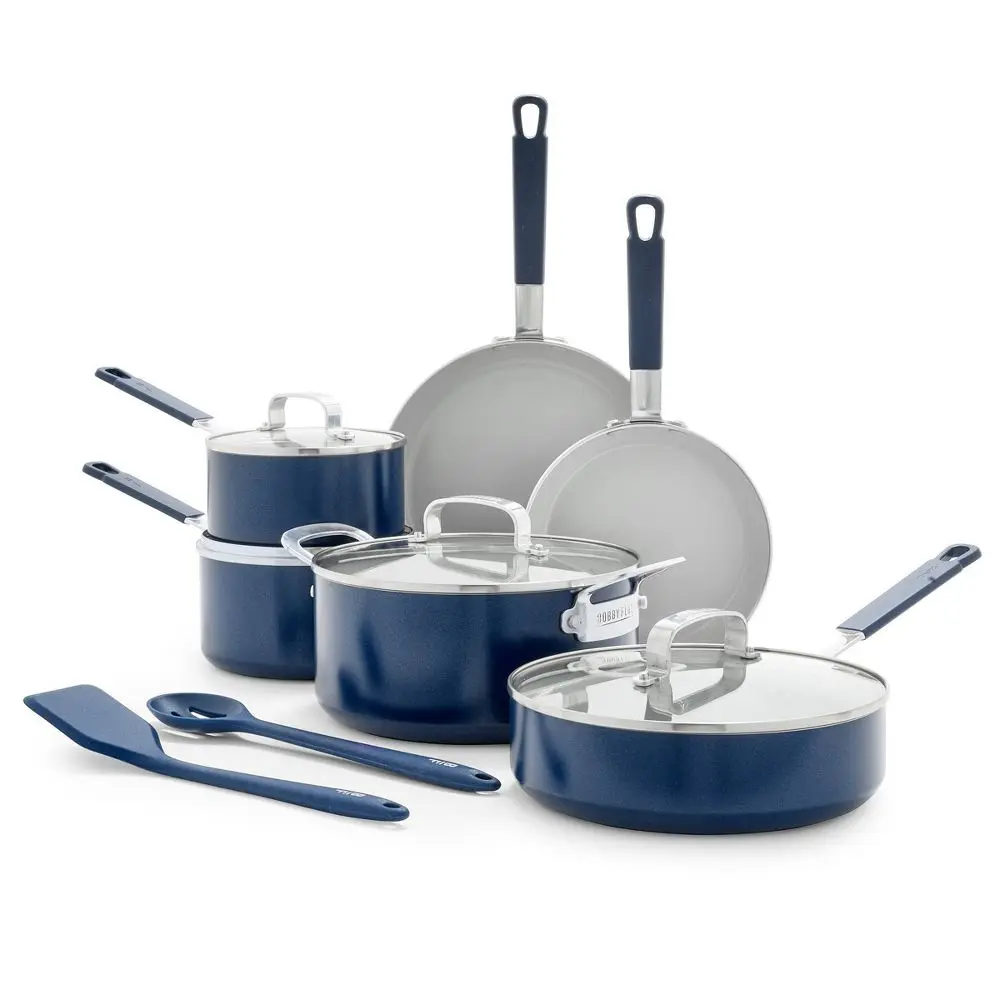 Bobby Flay 12pc Ceramic Nonstick Aluminum Cookware Set Oxford