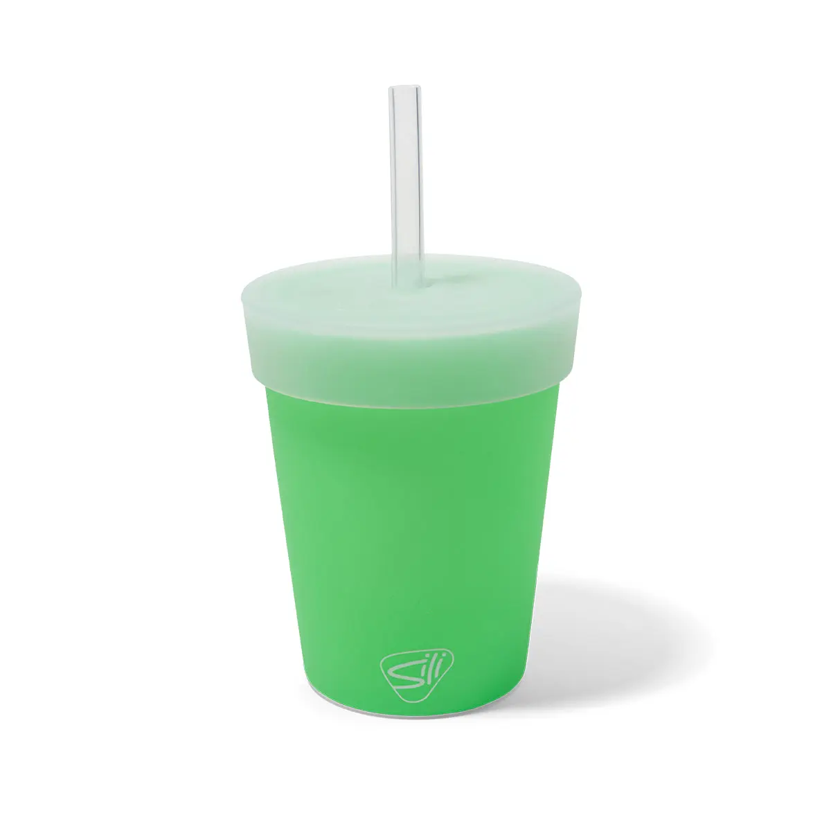 Silipint 8oz Kids Glow-in-the-Dark Silicone Straw Tumbler Cup Premium LFGB-Certified 100% Food-Grade Reusable Drinkware Unbreakable BPA-Free Dishwasher Safe, Portable, Hydrating Tumbler for Kids