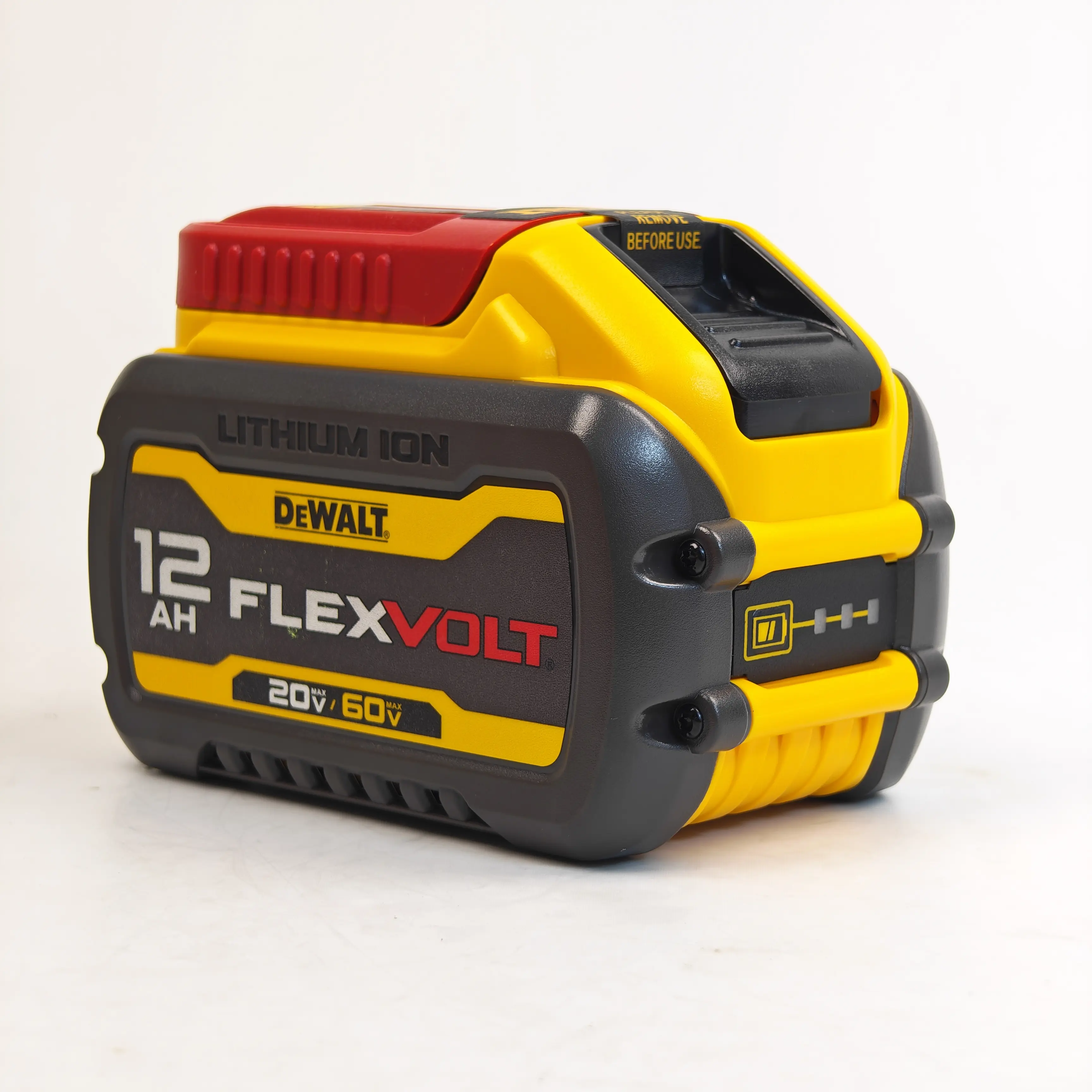 Dewalt 20V/60V Max Flexvolt Dual Voltage 12.0Ah Lithium Ion Battery, 21700 Cells, 3-LED Gauge, Overcharge Protection, Compatible with DCB606 DCB609 DCB612, for Cordless Power Tools, Framing & Remodeling