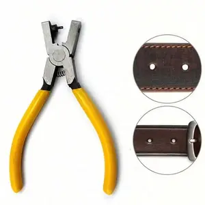 Leather Punch Tool Set, Professional Round Hole Puncher & Die, Ideal for Watch Straps, Belts, Shoes, Fabric, Dog Collars, DIY Repair, DIY Tools