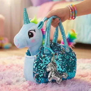Little Jupiter Pet Plush Set with Bag - Includes Plush Toy, Bag, & Charm