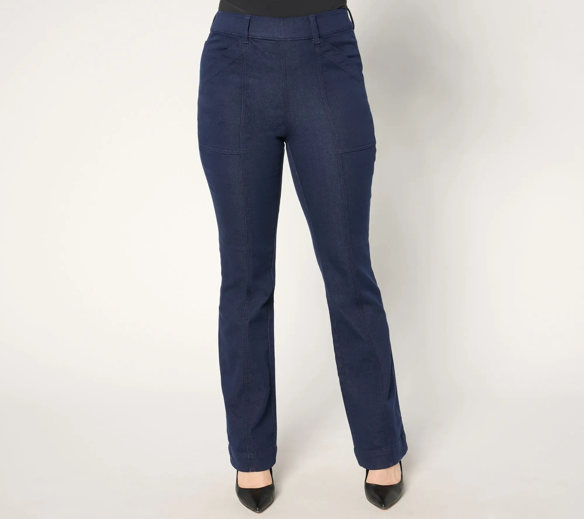 Isaac Mizrahi Live! Regular Stretch Cotton Twill Pants