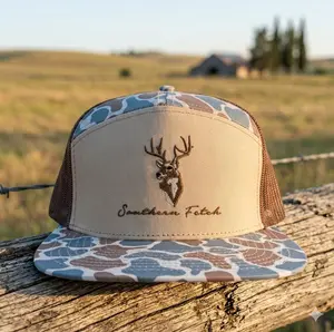 Embroidered Patch Trucker Hat, Snapback Mesh Back Cap Adjustable, Outdoor Breathable Hat, Gift for Men Dad