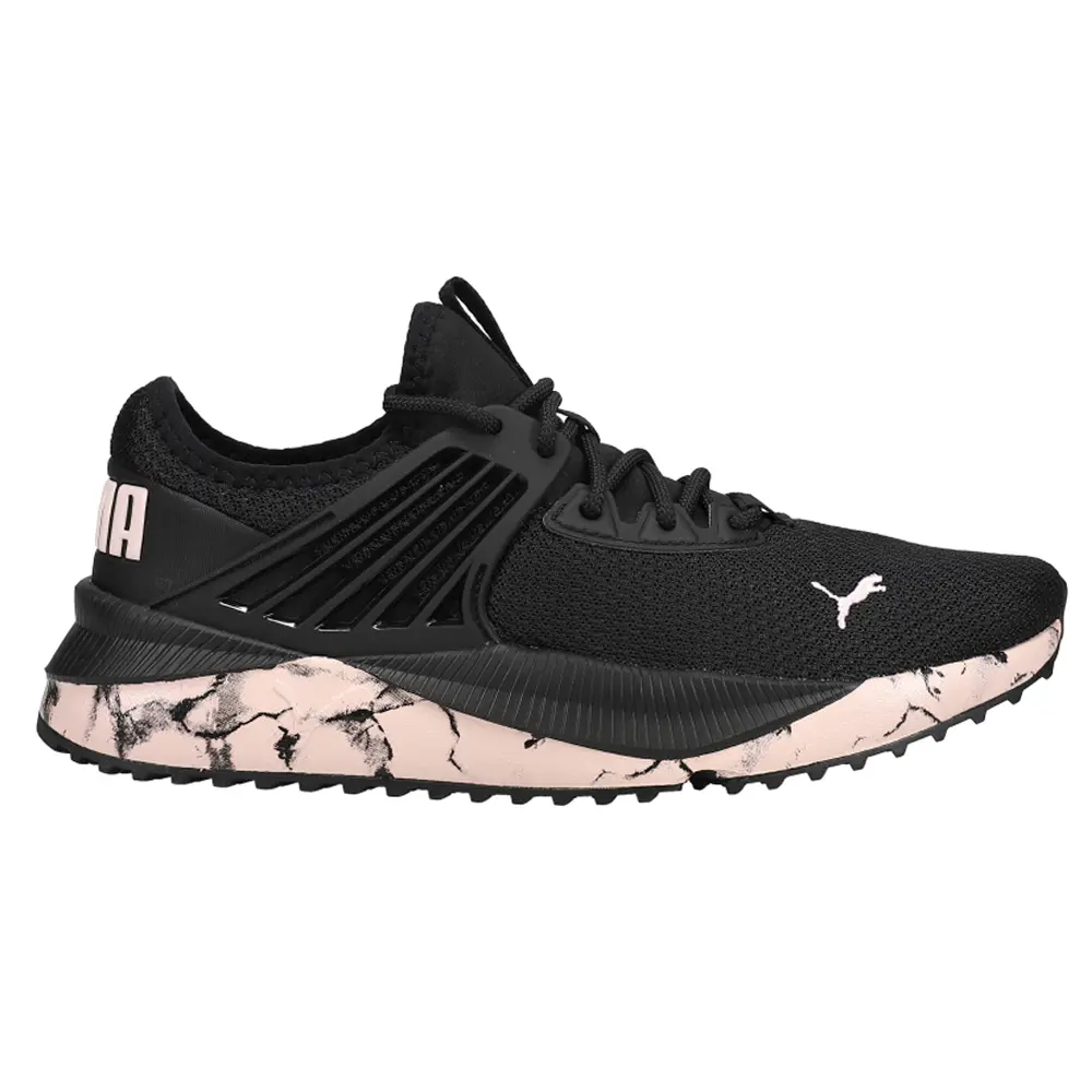 PUMA Womens Pacer Future Marble  Sneakers Shoes - Black