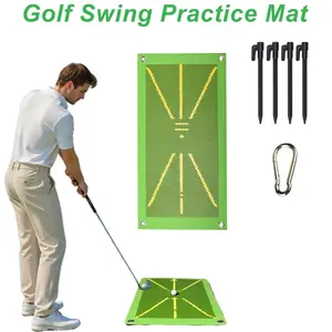 6PCS Golf Swing Training Mat Set – Swing Correction Tool, Indoor Golf Practice, Improve Swing Accuracy, Must-Have for Golf Beginners