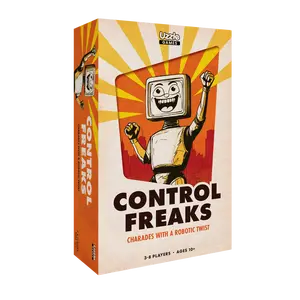 Control Freaks Game – Robot Charades Board Game for Kids & Families | Ages 10+ | Fast-Paced Party Game with Interactive Robot