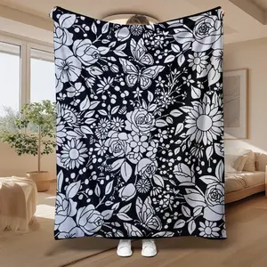 Cozy Flannel Throw Blanket, Washable Flannel Blanket Craft Kit, Ideal for Children, Perfect Holiday Gift, Cozy Throw Blanket