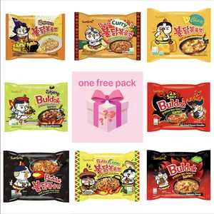 【 Buy 8 get 1 Surprise Free Pack 】Samyang Buldak Spicy Ramen Noodle Variety Packs