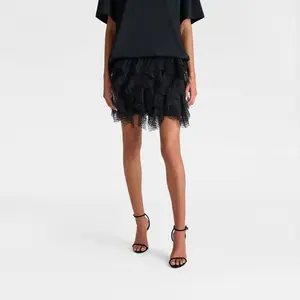 KBB by KAHLANA Women's 'The Ruffle Mini Skirt'