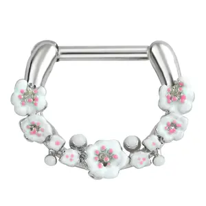 Cherry Blossoms Straight Hinged Segment Ring