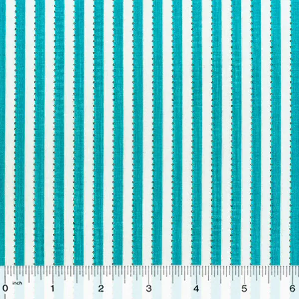 Fabric Anthology Teal Stripes BeColourful by the Quarter Yard BC28Q-6