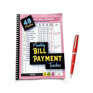 Monthly Bill Payment Tracker Notebook, Paper Budget & Expense Planner for Home Money Management, 4-Year Financial Organizer with Cash Flow Tracking for Personal & Household Use | Budget Planner Gift Idea, Practical Money Saving Gift