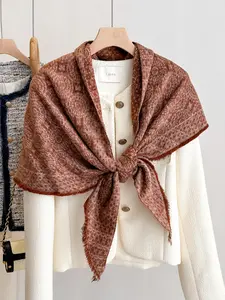 Elegant Women's Triangle Scarf Shawl, Fashionable Printed Wrap, Casual Soft Scarf, Perfect Gift for Her, Casual Style Accessory for All Seasons