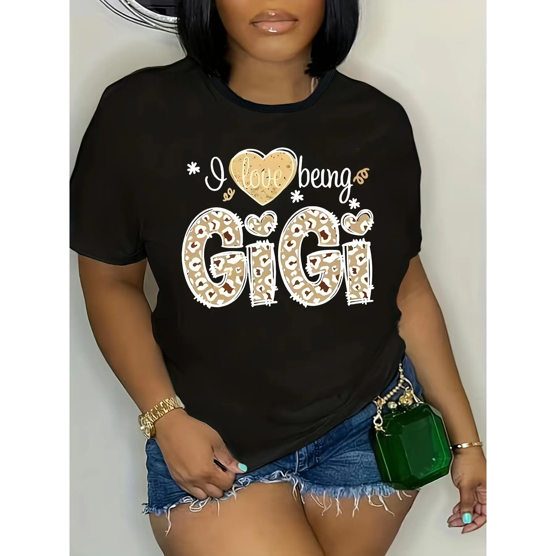 Plus Size, Plus Size Women's Clothing, Sleeve, Casual Summer Lightweight Top Womenswear Shortsleeve