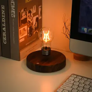 Magnetic Levitation Bulb, Floating Table Lamp, Eye-Care Night Light, Home Decor, Anti-Gravity High-Tech Desktop Ornament, Creative Gift