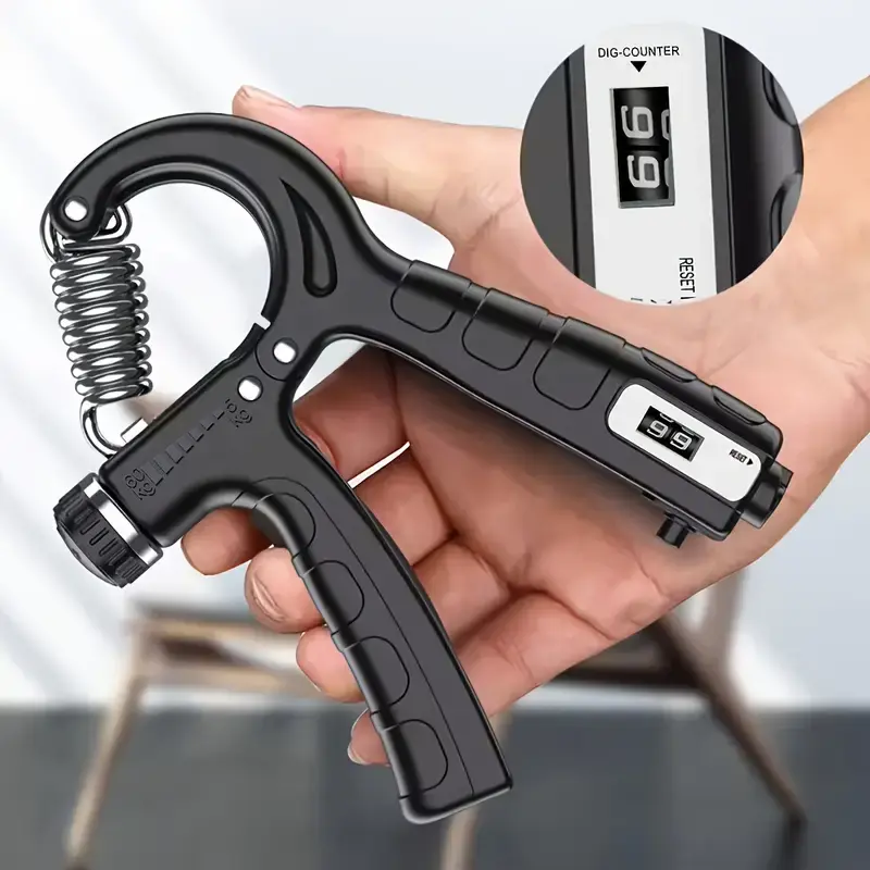 Adjustable Hand Strengthener and Forearm Exerciser with Ergonomic Handle, Textured Non-Slip Rubber for Home Workout & Rehabilitation