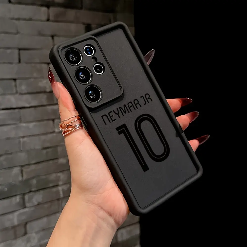 Creative Phone Case Featuring Neymar'S No, 10 Jersey, Compatible with for samsung for galaxy S25, S24, S23, S22, S21, S20 FE Ultra Plus, 4G, And 5G, Made of Soft TPU for Drop Protection, Smartphone, Handheld