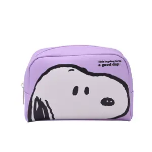 Snoopy Colorful Life Series Makeup Bag - Portable TravelOrganizer for Girls, Cute Toiletry Bag for Outings