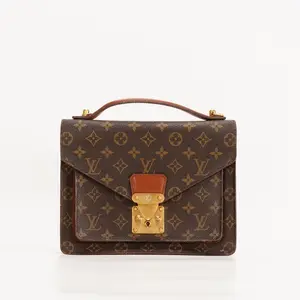 Pre-owned Louis Vuitton PVC Shoulder Bags Monceau Messenger 26 BGP207684