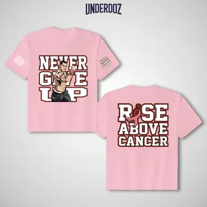 JOHN CENA Rise Above Cancer T-Shirt, John Cena Never Give Up, WWE Fans Shirt, John Cena WWE Tee, Unisex Graphic For WWE Fans Clothing, WWE Tee, Menswear Breathable Fabric Premium Cotton Tshirt
