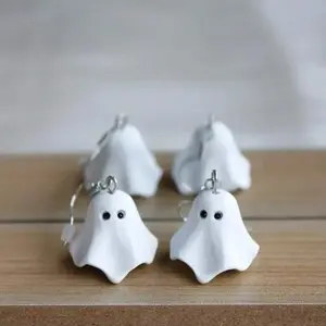 Festive Atmosphere Earrings Accessories Halloween Ghost Cute Sweet Holiday Decoration Fun Cosplay Girl Matching Vitality