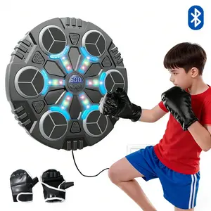 Music Punching Machine for Kids Adults, Wall Mounted Bluetooth Smart Punching Target, Training Pad with Boxing Gloves, Gift Toys for Boys Girls