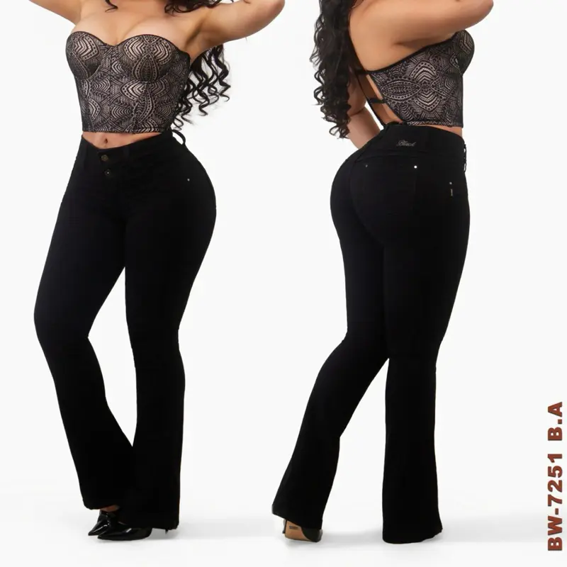 B72-51 Luxury Jeans Color Black