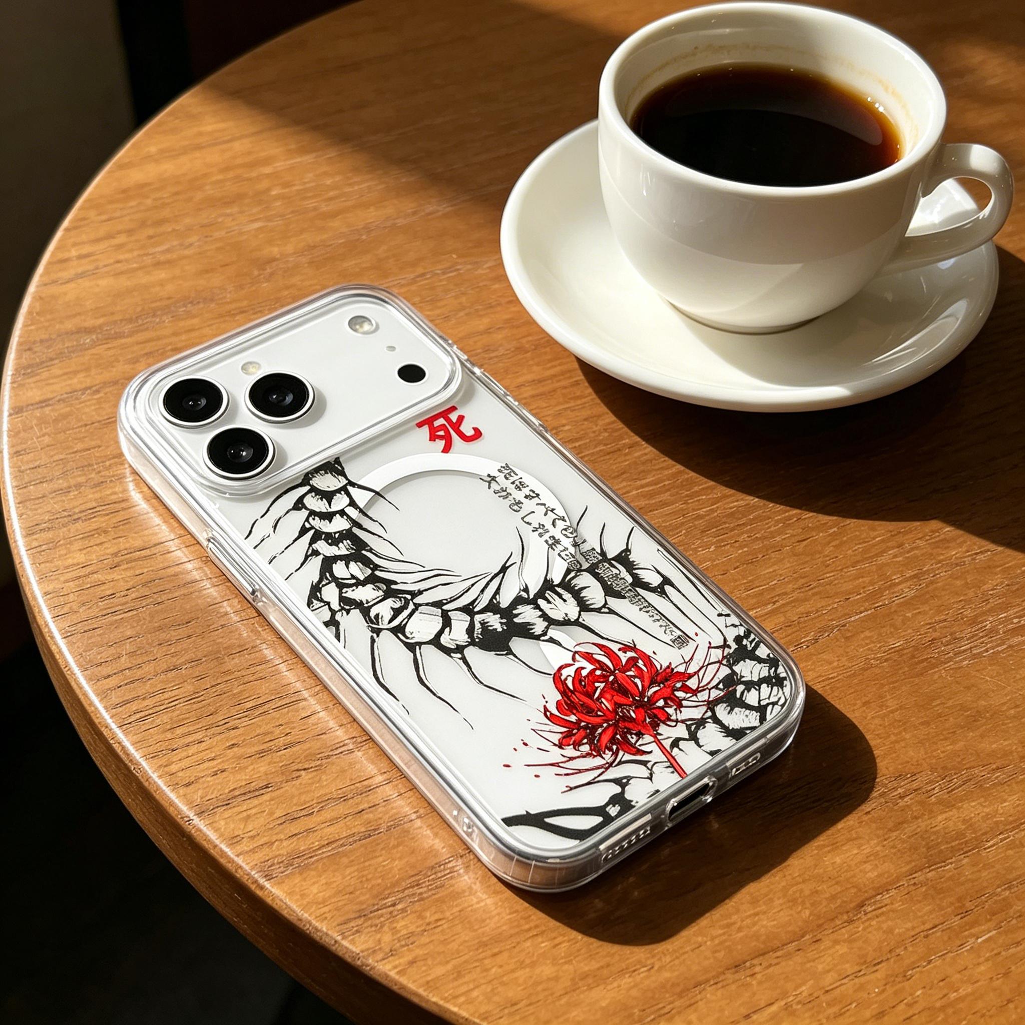 Tokyo Anime Ghoul Phone Case for iPhone 17/17Air/16/15/14/13/12/11 Pro Max - Shockproof, Transparent, Magnetic Phone Case, Protects Your Phone, Colorful Animal Pattern, Personalized Smartphone Case, Screen Protector