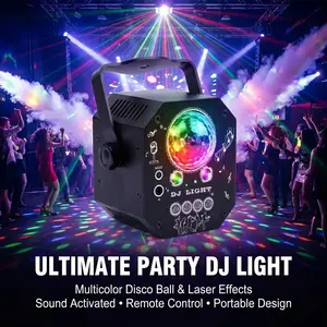 2026 New Mini 3-in-1 Stage Laser Magic Ball Light, UV Party Projection Pattern Disco Light (Festive & Party Supplies)