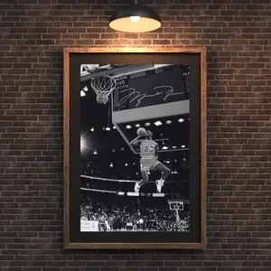Michael Jordan Legendary Poster  Wall Art, Vintage Print for Sports Fans & Home Decor