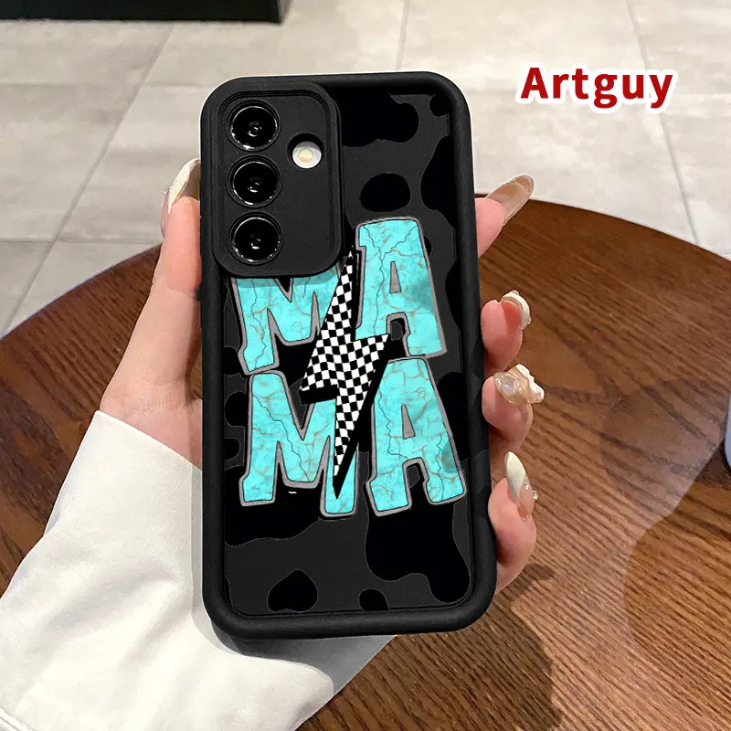 Smartphone Case for Samsung S24 Ultra Plus, S25, S23, S22 Ultra Plus - Cow Skin, Advanced Fashion Gift, Anti-Scratch, Shockproof Soft Silicone Handheld Cellphone Protection Cover for Mobile Devices