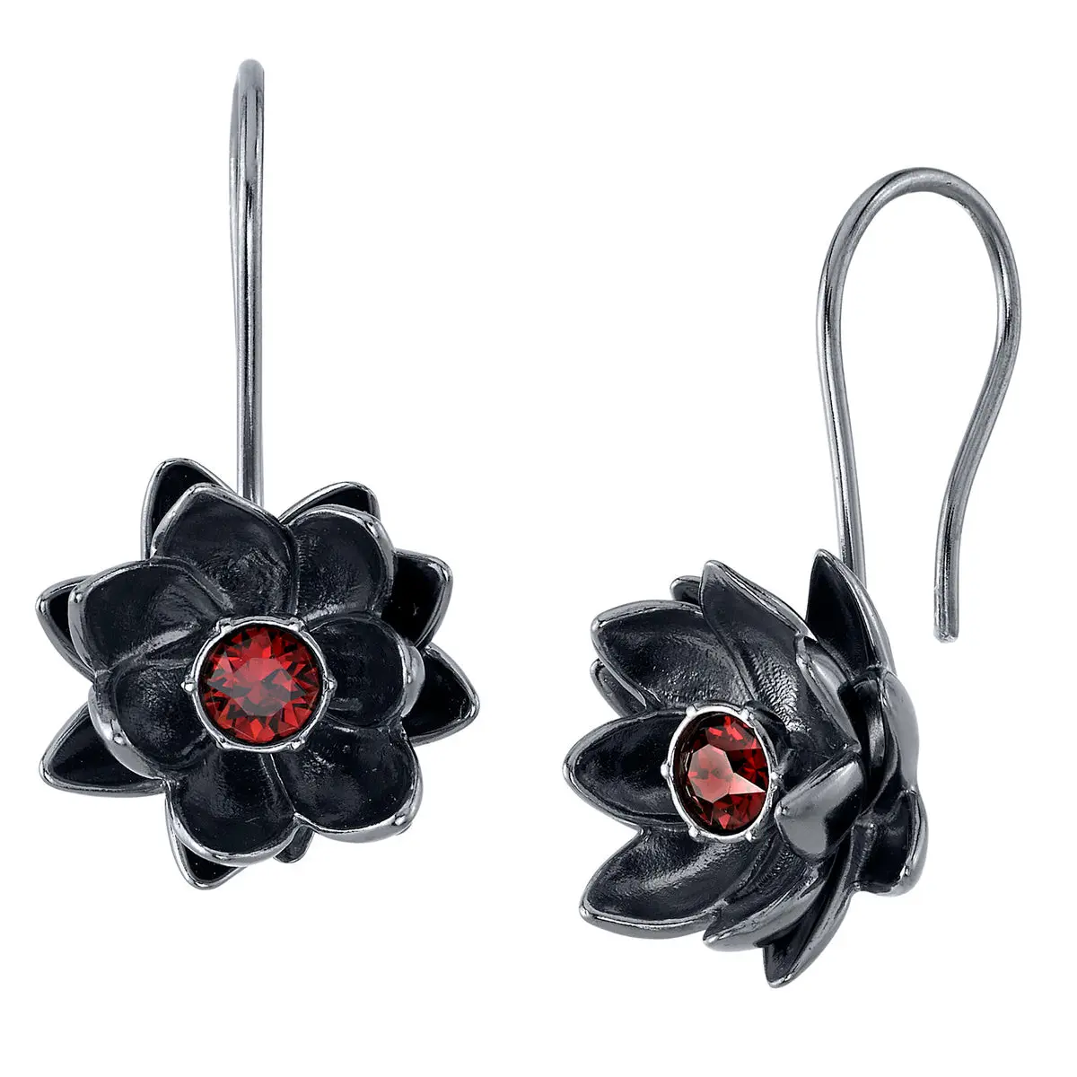 Magic: The Gathering x RockLove Black Lotus Non-Natural Crystal Earrings, Ear Accessories, Collectibles, Unisex, Drop Earrings
