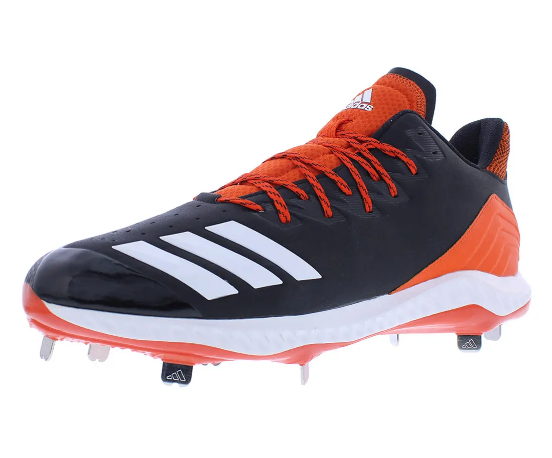 Adidas Icon Bounce Men's Athletic Sports Footwear, Performance Sneakers for Training, Mens Shoes, Bounce Cushion, Core Black/Footwear White/Collegiate Orange, Colors Available, All Seasons