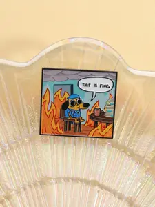 Medical Worker Enamel Pin, Dog Wearing Scrubs and Stethoscope Cartoon Design, Perfect Accessory for Doctors Nurses and Medical Humor Lovers