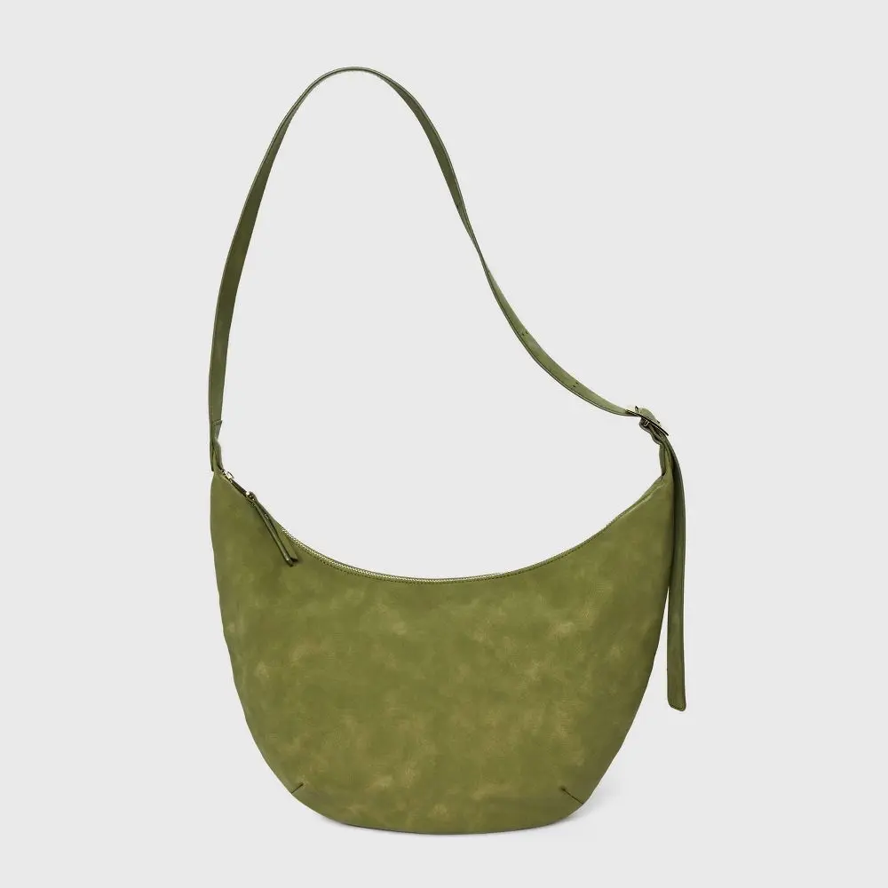 Slouchy Crescent Sling Handbag - Universal