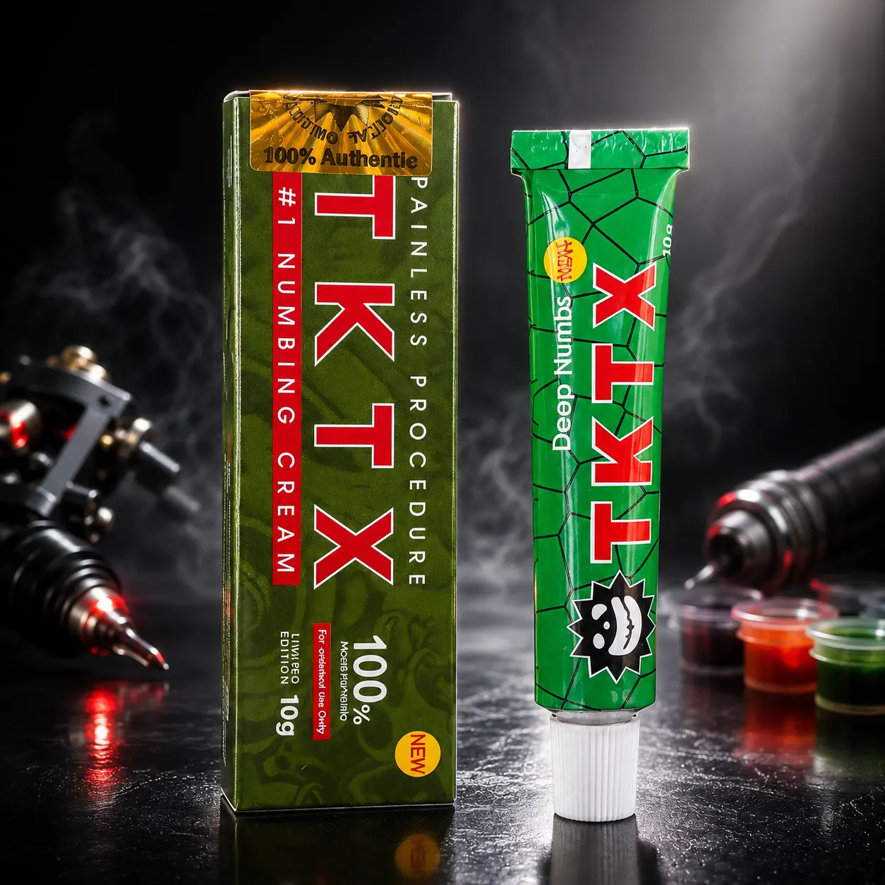 TKTX Numbing Cream Tattoo Pain Relief Cream 10g – Strong Fast Acting Skin Numbing for Tattoo Piercing Microblading – Professional Grade Comfort Cream