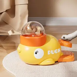 Lovely Caves Duck Shaped Dog Puzzle Treat Dispenser